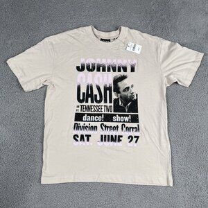 NWT Johnny Cash & the Tennessee Two 1950s Poster T-Shirt Sz Small